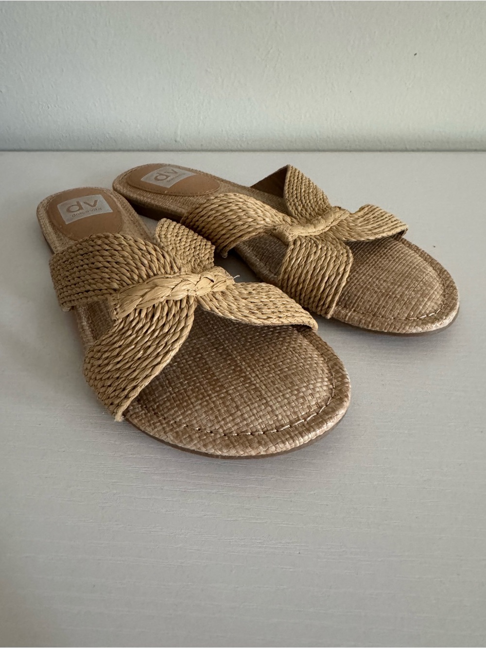 DV by Dolce Vita Braided Tan Slide Sandals